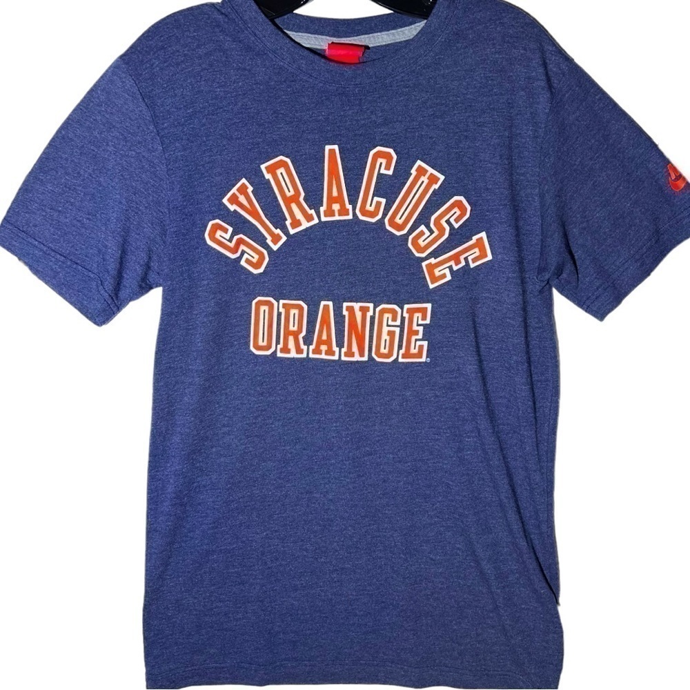 Nike men’s navy blue orange syracuse short sleeve t-shirt size medium unisex